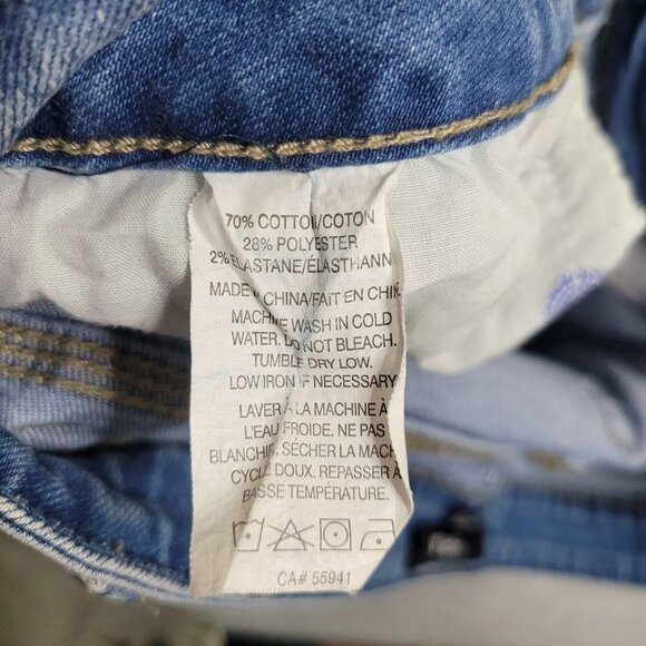 Harlow Boyfriend Jeans Light Wash Distressed Womens 30 Regular Fit Low Rise - Picture 9 of 11